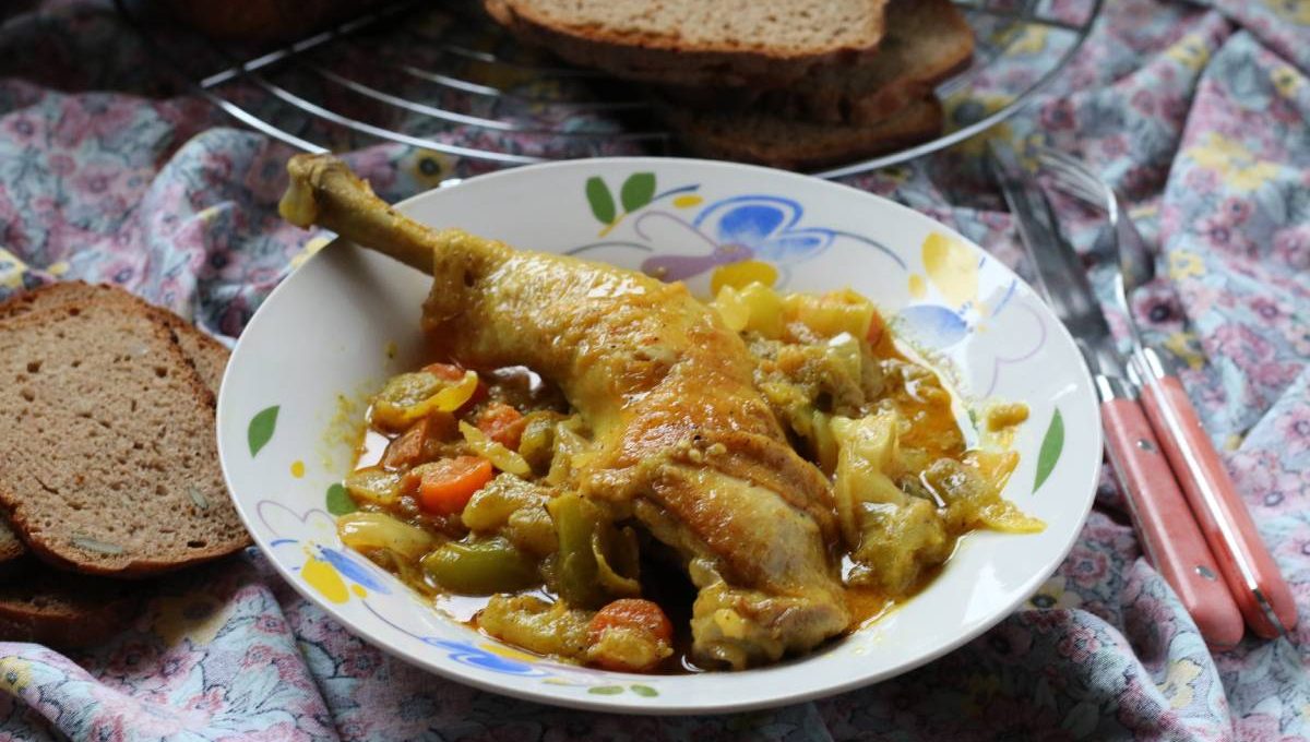 Piletina u saftu sa povrćem i pavlakom