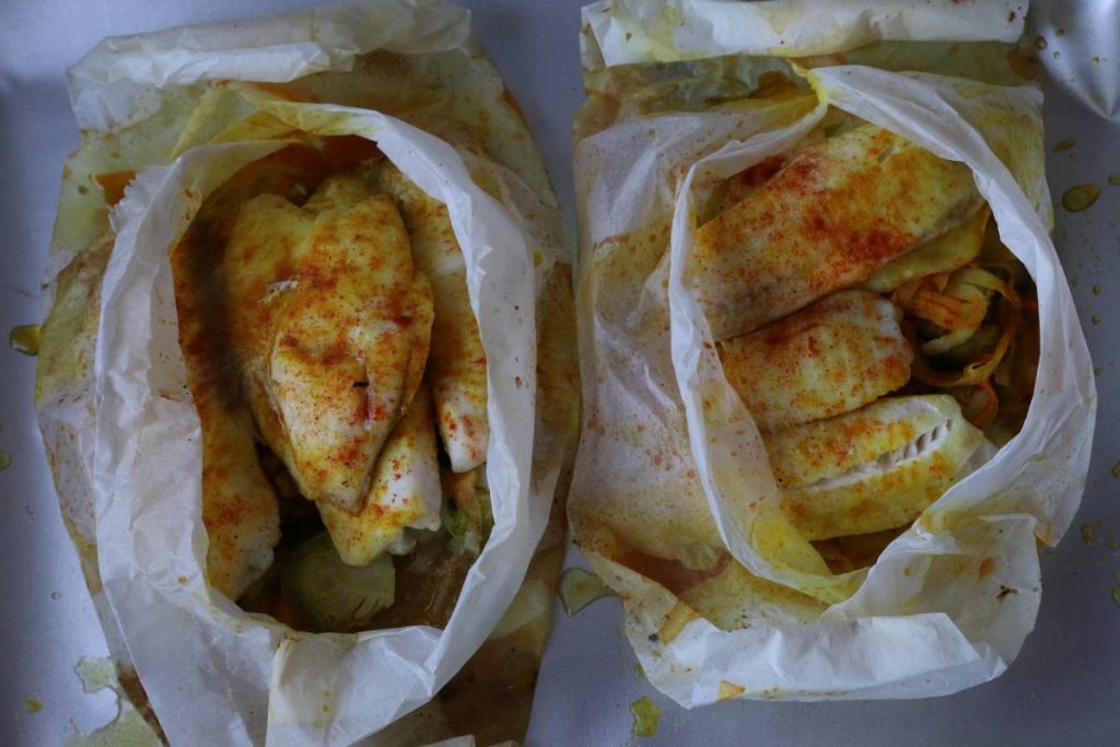 Fileti ribe iz pek papira